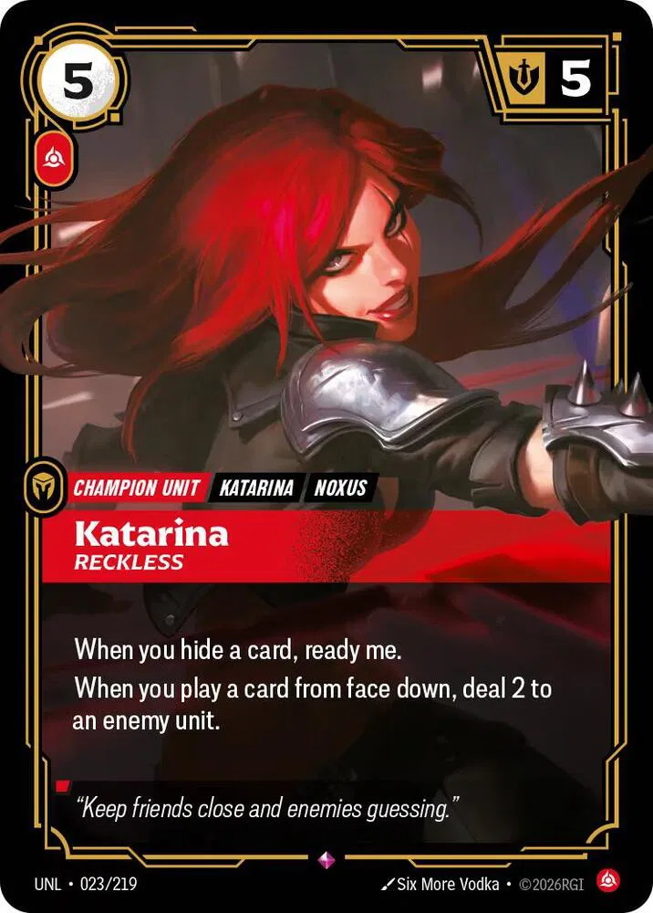 Katarina - Reckless (023/219) - [Unleashed]