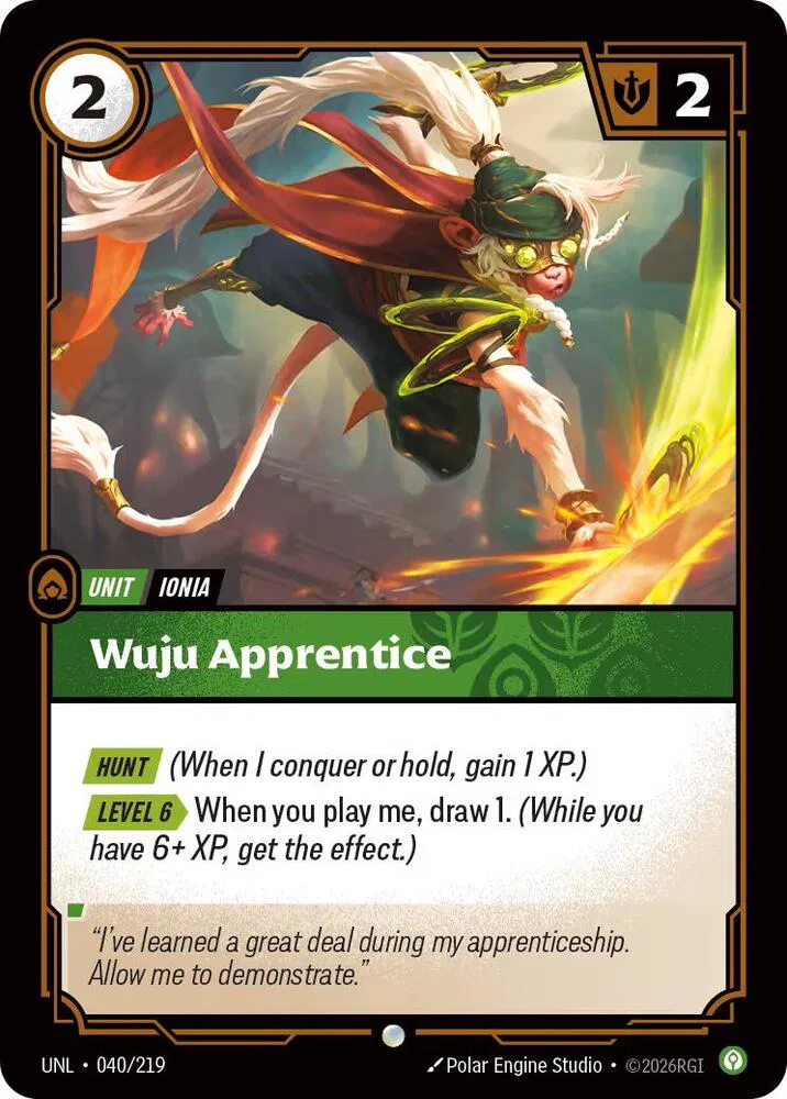 Wuju Apprentice (040/219) - [Unleashed]