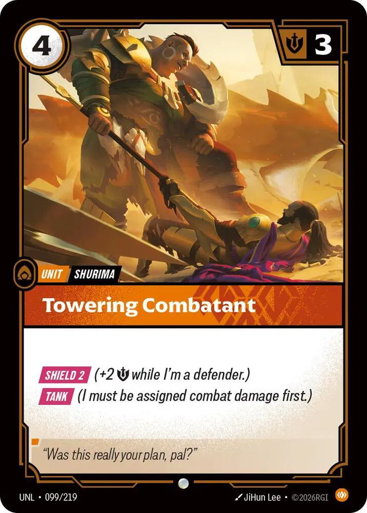 Towering Combatant (099/219) - [Unleashed]