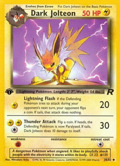 Dark Jolteon 1st Edition (38/82) - [Team Rocket]