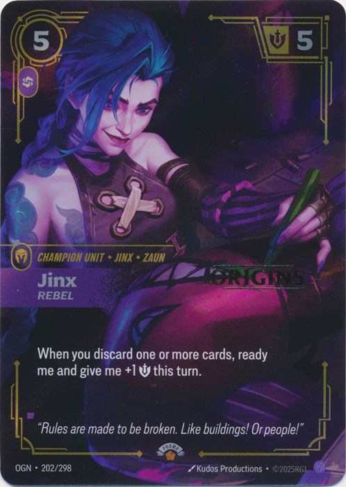Jinx - Rebel Prize Pack (202/298) - [Riftbound Promos]